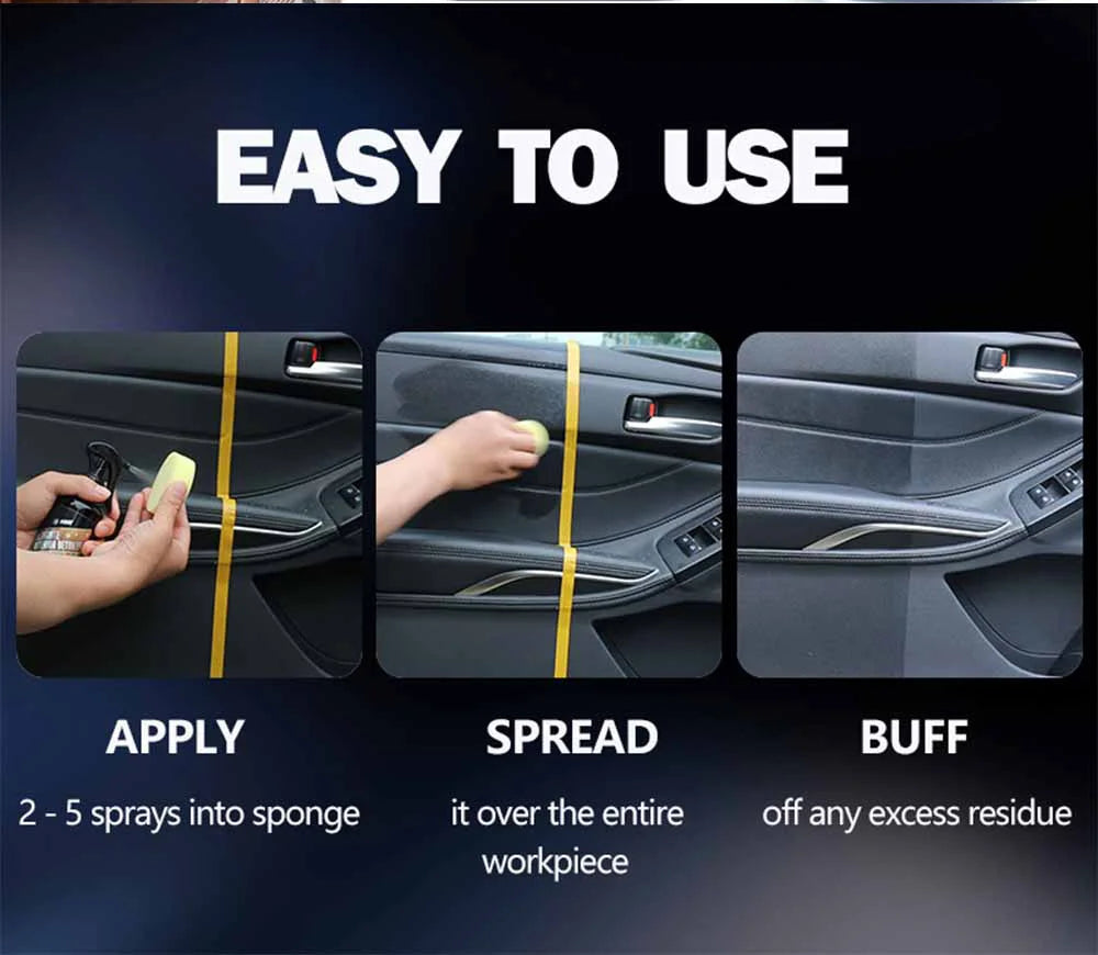 Car Plastic Restorer Back To Black Gloss AIVC Leather Polish Coating Car Cleaning Products Plastic Parts Refurish Auto Detailing