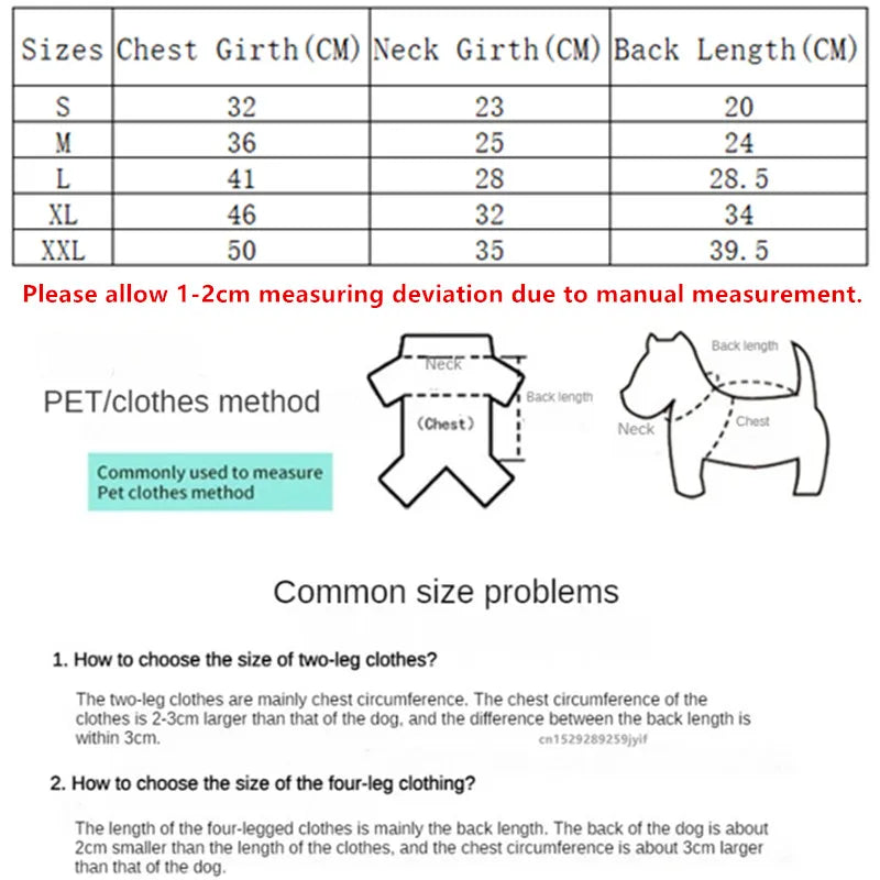 Autumn Winter Pet Dogs Clothes Fleece